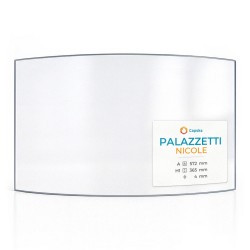Vitre Palazzetti NICOLE - Verre Courbe pour poêle à bois