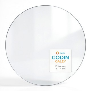 Vitre Godin GALEY - Verre Ronde pour poêle à bois