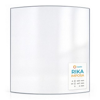 Vitre Rika IMPOSA - Verre Courbe pour poêle à bois