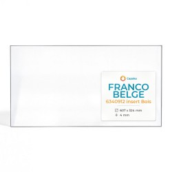 Franco Belge LMI 0935/0936 Glas - Rechteck Kaminglas für Kaminofen