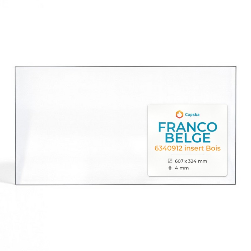 Franco Belge LMI 0935/0936 Glass - Rectangular Fireplace Insert Panel