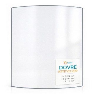 Dovre ATTITYD 200 Glass - Curved Panel for Wood Burning Stove