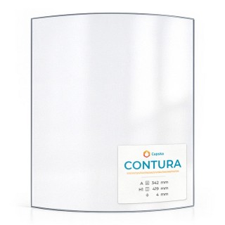 Contura NightFlame Glass Panels - Curved 342x419x4mm