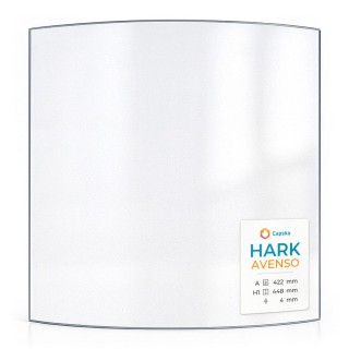 Vitre Hark AVENSO - Verre ROBAX NightFlame® semi-transparent