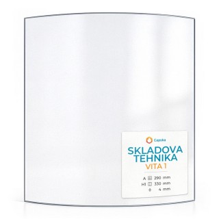 Verre courbé pour poêle VITA 1 SKLADOVA TEHNIKA
