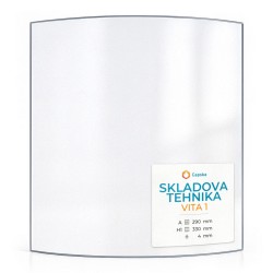 Vetro Skladova Tehnika VITA 1 - Vetro Curvo per stufa a legna