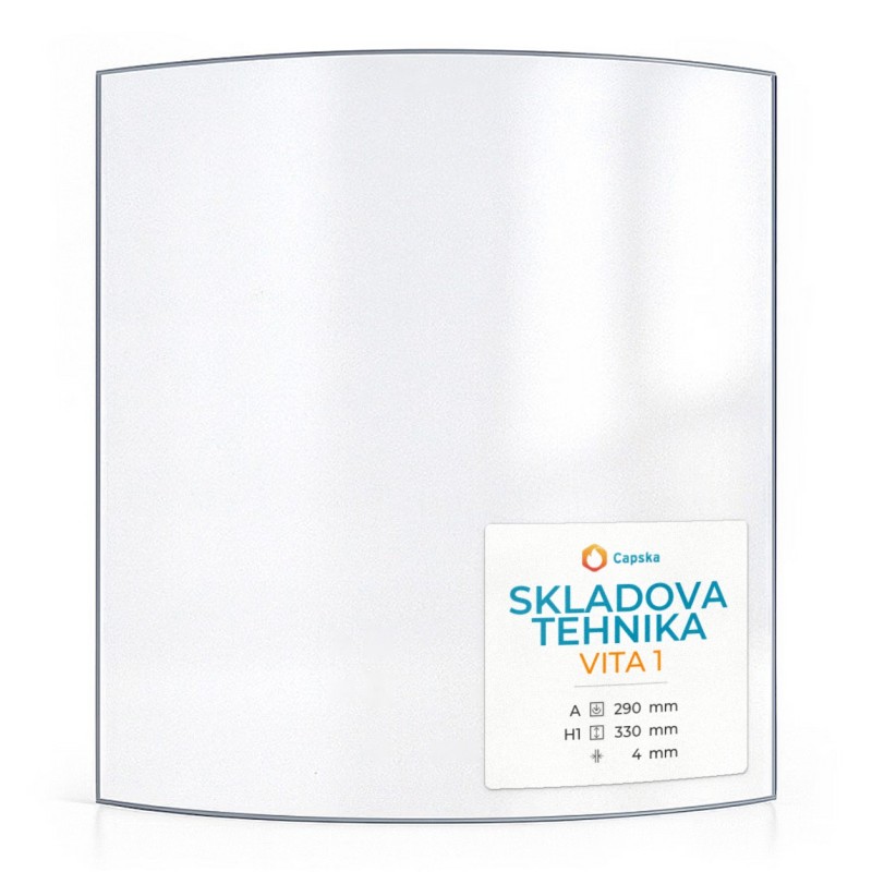 Vetro Skladova Tehnika VITA 1 - Vetro Curvo per stufa a legna