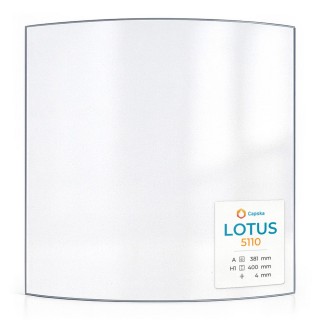 Vitre Lotus 5110 - Verre Courbe pour poêle à bois