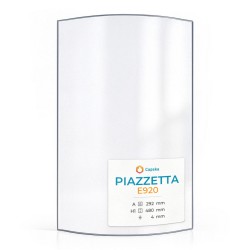 Vetro Piazzetta E920 - Vetro Curvo per stufa a legna