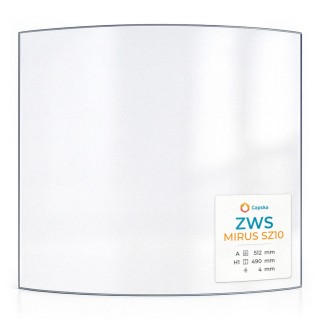Vitre pour poêle à bois Zws MIRUS SZ10 - Verre courbe - Capska