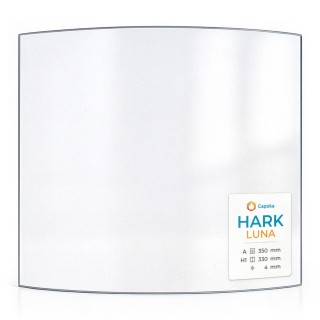 Hark LUNA Glas - Kaminglas gebogen - Hitzebeständig bis 760°