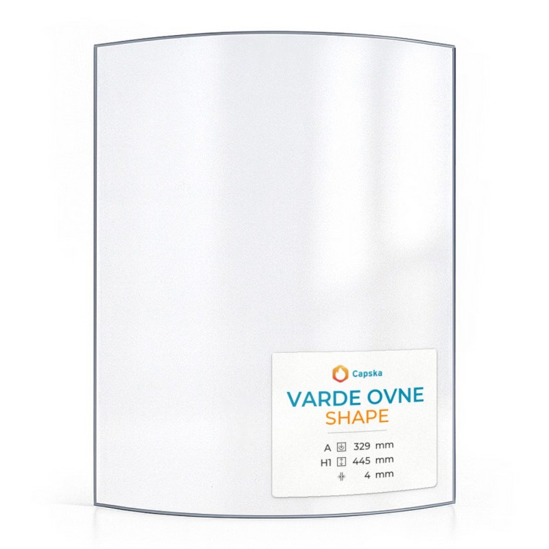 Vitre Varde Ovne SHAPE - Verre Courbe pour poêle à bois