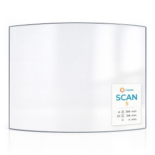 Vitre Scan 5 (57050031) - Verre Courbe pour poêle à bois