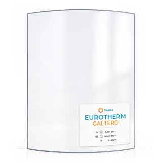 Wood Burning Stove glass for Eurotherm Galtero - High quality ceramic glass - Capska