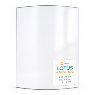 Wood Burning Stove glass for Lotus Maestro 2 - High quality ceramic glass - Capska