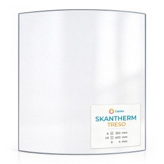 Wood Burning Stove glass for Skantherm Treso - High quality ceramic glass - Capska