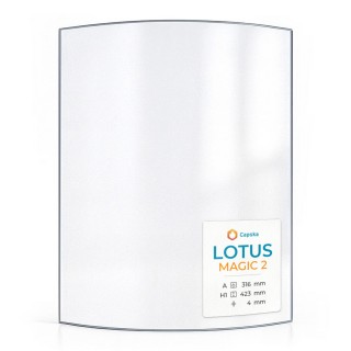 Wood Burning Stove glass for Lotus Magic 2 - High quality ceramic glass - Capska