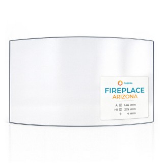 Wood Burning Stove glass for Fireplace Arizona - High quality ceramic glass - Capska