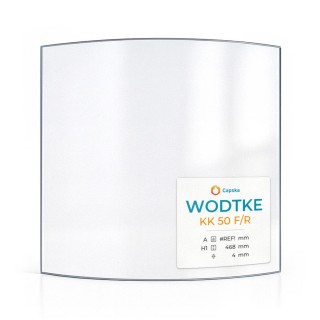 Wood Burning Stove glass for Wodtke Kk 50 F/R - High quality ceramic glass - Capska