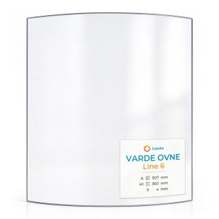 Vitre Varde Ovne LINE 6 - Verre Courbe pour poêle à bois
