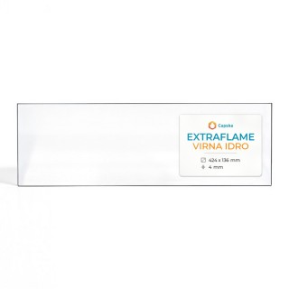 Vitre pour poêle à granulés Extraflame VIRNA IDRO - Verre rectangle - Capska
