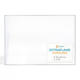 Glas für Pelletofen Extraflame KAROLINA - Hochwertiges Keramikglas - Capska