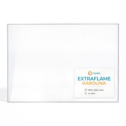 Extraflame KAROLINA Glass - Rectangular glass panel for pellet stove