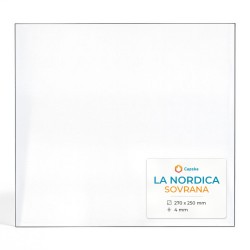 La Nordica SOVRANA Glass - Rectangular Left side glass panel for wood-burning stove