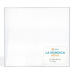 La Nordica NOVA Glas - Rechteck Kaminglas für Kaminofen