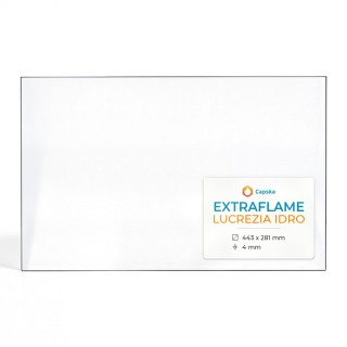Glas für Pelletofen Extraflame LUCREZIA IDRO - Hochwertiges Keramikglas - Capska