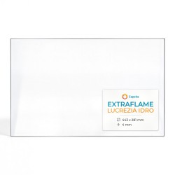 Extraflame LUCREZIA IDRO Glass - Rectangular glass panel for pellet stove