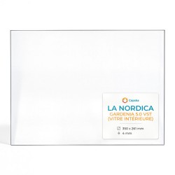 Vitre La Nordica GARDENIA 5.0 VST (vitre intérieure) - Verre Rectangle Côté gauche pour cuisinière à bois