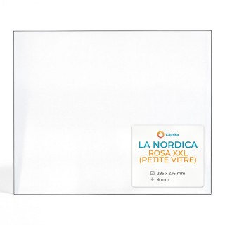 Vitre pour cuisinière à bois La Nordica ROSA XXL (PETITE VITRE) - Verre rectangle - Capska