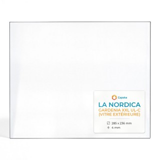 Wood-Burning Stove glass for La Nordica Gardenia Xxl Ul-C (Vitre Extérieure) - High quality ceramic glass - Capska