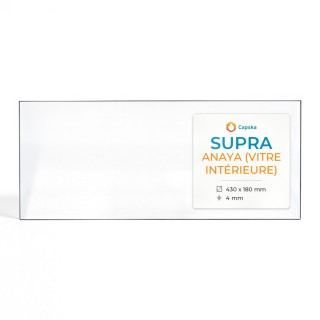 Wood Burning Stove glass for Supra Anaya (inner pane) - High quality ceramic glass - Capska