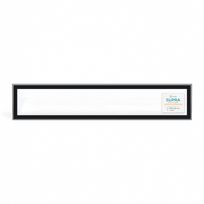 Vitre pour poêle à bois Supra ANAYA (vitre extérieure) - Verre rectangle latéral - Capska