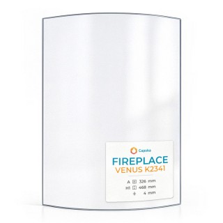 Vetro per stufa a legna Fireplace Venus K2341 - Vetro ceramico di alta qualità - Capska