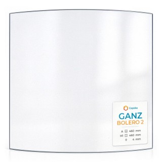 Glas für Kaminofen Ganz BOLERO 2 - Hochwertiges Keramikglas - Capska