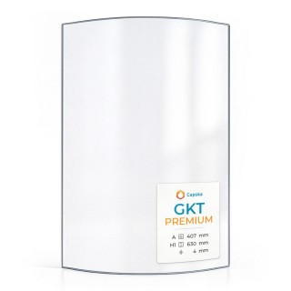 Vitre pour poêle à bois Gkt PREMIUM - Verre courbe - Capska