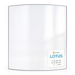 Vitre Lotus M1 - Verre Courbe pour poêle à bois