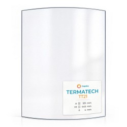 Vitre Termatech TT21 - Verre Courbe pour poêle à bois