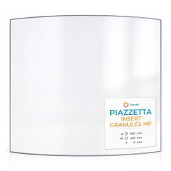 Piazzetta INSERT GRANULÉS MP Glass - Curved glass panel for wood burning stove