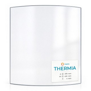 Vetro per stufa a legna Thermia Santorini V1 - Vetro ceramico di alta qualità - Capska