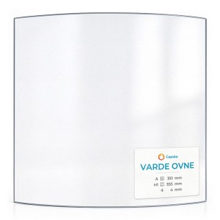 Vitre pour poêle à bois Varde Ovne LINE 22 - Verre courbe - Capska