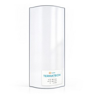 Vetro per stufa a legna Termatech Tt23Rg (vetro esterno) - Vetro ceramico di alta qualità - Capska