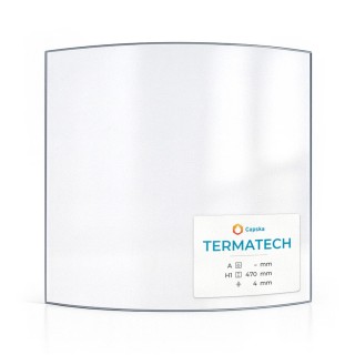 Glas für Kaminofen Termatech TT70 - Hochwertiges Keramikglas - Capska