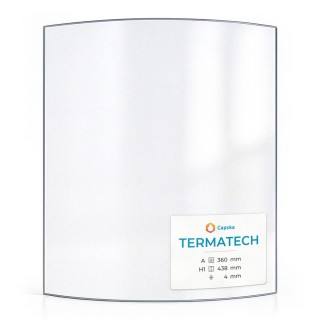 Vetro per stufa a legna Termatech Tt44 / Tt44G / Tt44S - Vetro ceramico di alta qualità - Capska