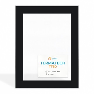Vitre pour poêle à bois Termatech TT60 - Verre rectangle - Capska