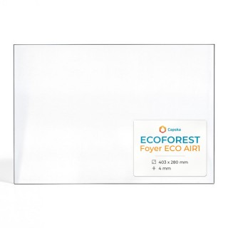 Glas für Holzkamin Ecoforest FOYER ECO AIR1 - Hochwertiges Keramikglas - Capska