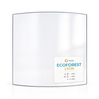 Vetro per stufa a pellet Ecoforest Lyon - Vetro ceramico di alta qualità - Capska